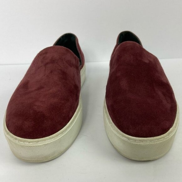 Rebecca Minkoff Red d'Orsay Nana Slip On Flats Size 10 Burgundy Maroon Shoes - Picture 6 of 11